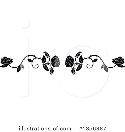 Royalty-Free (RF) Rose Clipart Illustration by Vector Tradition SM - Stock Sample #1356887