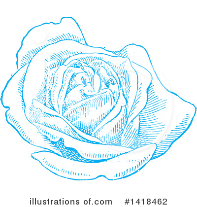 Royalty-Free (RF) Rose Clipart Illustration by BestVector - Stock Sample #1418462