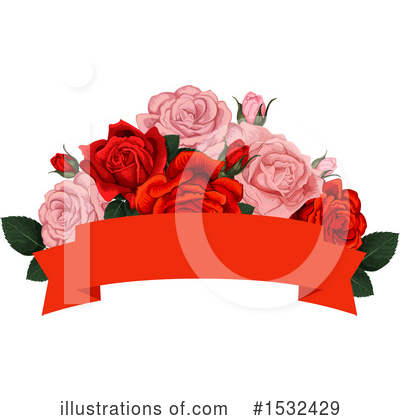 Royalty-Free (RF) Rose Clipart Illustration by Vector Tradition SM - Stock Sample #1532429