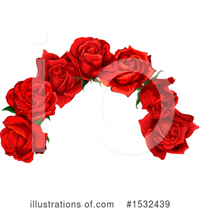 Royalty-Free (RF) Rose Clipart Illustration by Vector Tradition SM - Stock Sample #1532439