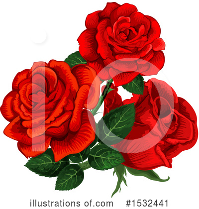 Roses Clipart #1532441 by Vector Tradition SM