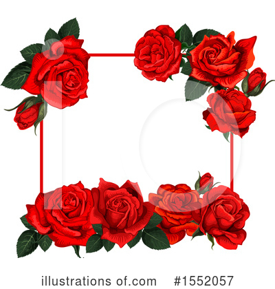 Royalty-Free (RF) Rose Clipart Illustration by Vector Tradition SM - Stock Sample #1552057