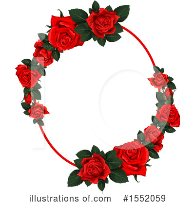 Royalty-Free (RF) Rose Clipart Illustration by Vector Tradition SM - Stock Sample #1552059
