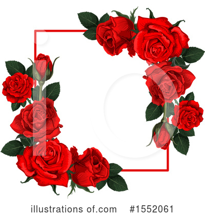 Royalty-Free (RF) Rose Clipart Illustration by Vector Tradition SM - Stock Sample #1552061
