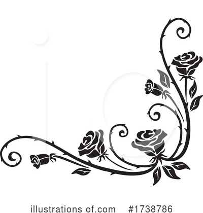 Floral Border Clipart #1738786 by Vector Tradition SM