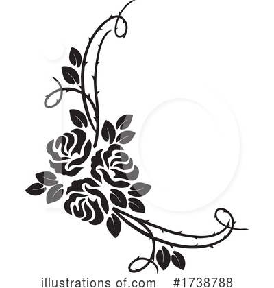 Royalty-Free (RF) Rose Clipart Illustration by Vector Tradition SM - Stock Sample #1738788