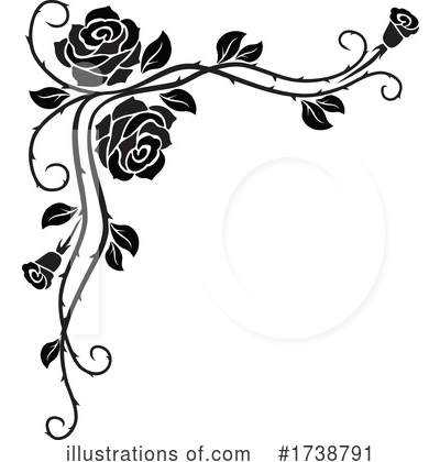 Royalty-Free (RF) Rose Clipart Illustration by Vector Tradition SM - Stock Sample #1738791