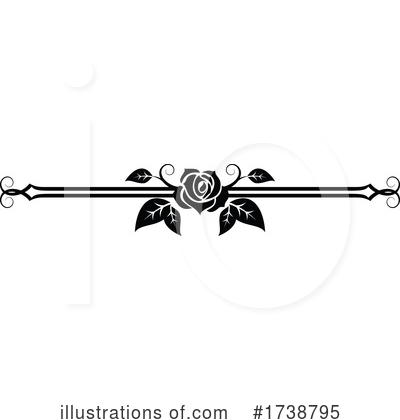 Royalty-Free (RF) Rose Clipart Illustration by Vector Tradition SM - Stock Sample #1738795