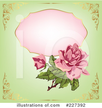 Royalty-Free (RF) Rose Clipart Illustration by Eugene - Stock Sample #227392