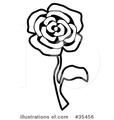 Royalty-Free (RF) Rose Clipart Illustration by C Charley-Franzwa - Stock Sample #35456