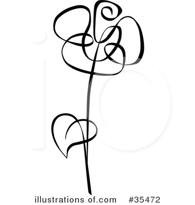 Royalty-Free (RF) Rose Clipart Illustration by C Charley-Franzwa - Stock Sample #35472