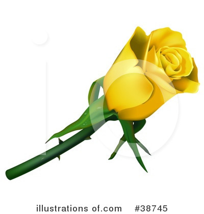 Royalty-Free (RF) Rose Clipart Illustration by dero - Stock Sample #38745
