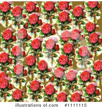 Royalty-Free (RF) Roses Clipart Illustration by Prawny Vintage - Stock Sample #1111115