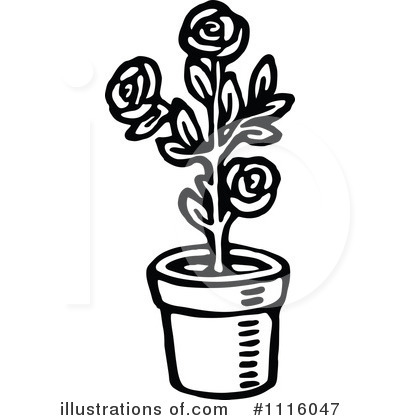 Royalty-Free (RF) Roses Clipart Illustration by Prawny Vintage - Stock Sample #1116047