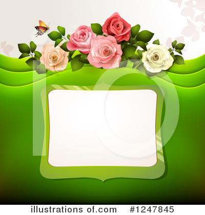 Royalty-Free (RF) Roses Clipart Illustration by merlinul - Stock Sample #1247845