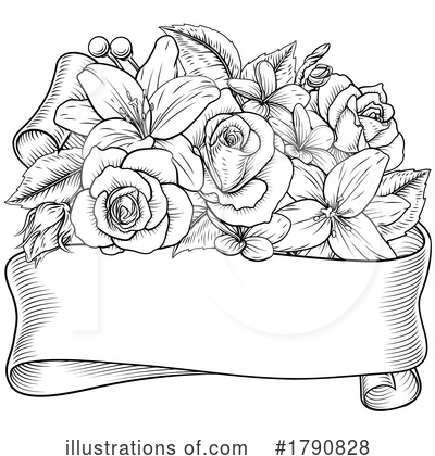 Royalty-Free (RF) Roses Clipart Illustration by AtStockIllustration - Stock Sample #1790828