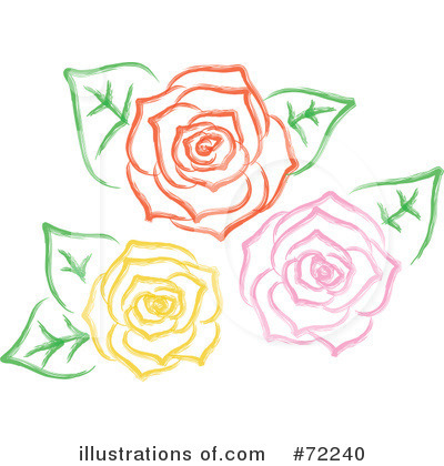 Royalty-Free (RF) Roses Clipart Illustration by Rosie Piter - Stock Sample #72240