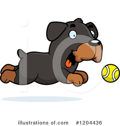 Rottweiler Clipart #1204436 by Cory Thoman