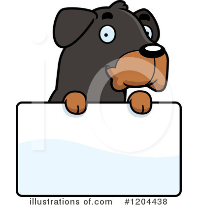 Rottweiler Clipart #1204438 by Cory Thoman