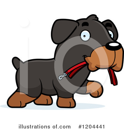 Rottweiler Clipart #1204441 by Cory Thoman