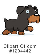 Rottweiler Clipart #1204442 by Cory Thoman