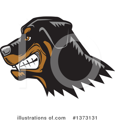 Rottweiler Clipart #1373131 by David Rey