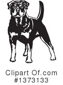 Rottweiler Clipart #1373133 by David Rey