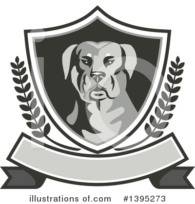 Royalty-Free (RF) Rottweiler Clipart Illustration by patrimonio - Stock Sample #1395273
