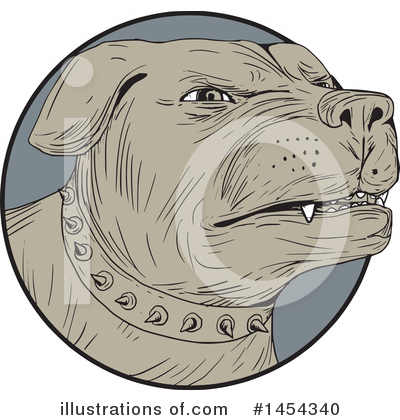 Royalty-Free (RF) Rottweiler Clipart Illustration by patrimonio - Stock Sample #1454340