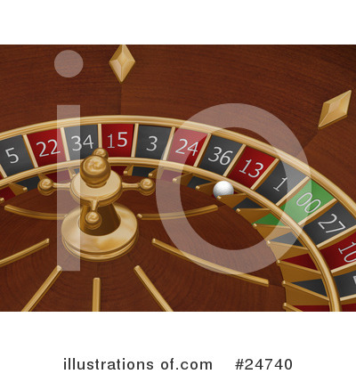 Roulette Wheel Clipart #24740 by KJ Pargeter