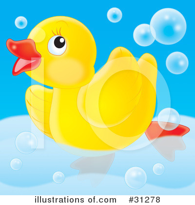Royalty-Free (RF) Rubber Ducky Clipart Illustration by Alex Bannykh - Stock Sample #31278