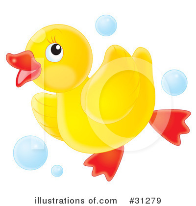 Royalty-Free (RF) Rubber Ducky Clipart Illustration by Alex Bannykh - Stock Sample #31279