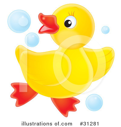 Royalty-Free (RF) Rubber Ducky Clipart Illustration by Alex Bannykh - Stock Sample #31281