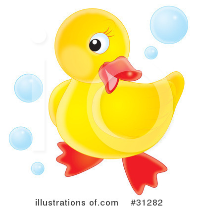 Royalty-Free (RF) Rubber Ducky Clipart Illustration by Alex Bannykh - Stock Sample #31282