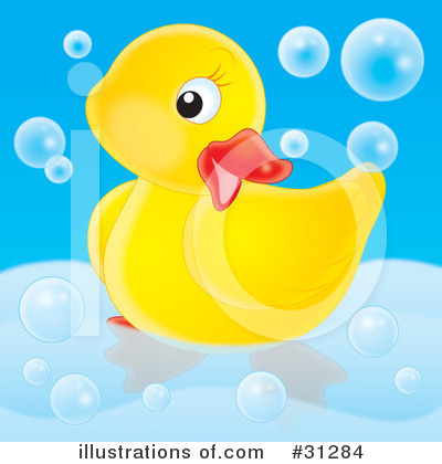 Royalty-Free (RF) Rubber Ducky Clipart Illustration by Alex Bannykh - Stock Sample #31284