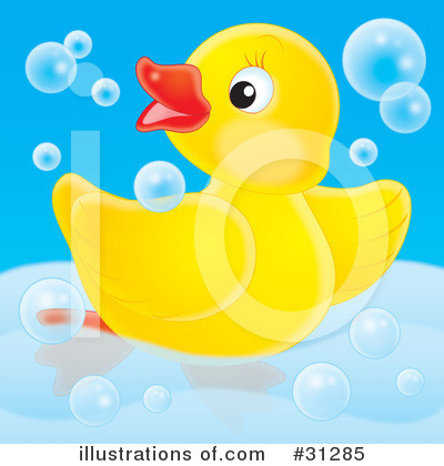 Royalty-Free (RF) Rubber Ducky Clipart Illustration by Alex Bannykh - Stock Sample #31285