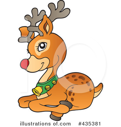 Royalty-Free (RF) Rudolph Clipart Illustration by visekart - Stock Sample #435381