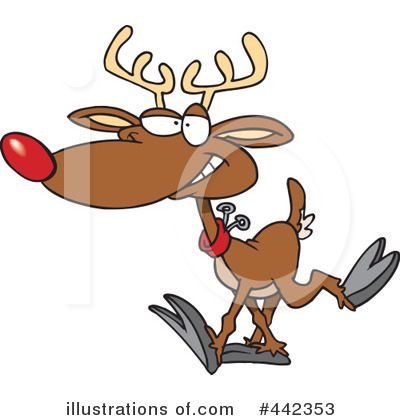 Royalty-Free (RF) Rudolph Clipart Illustration by toonaday - Stock Sample #442353