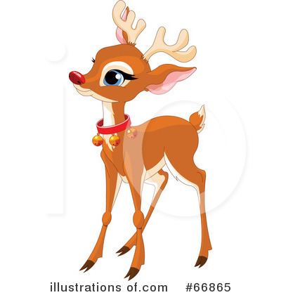 Reindeer Clipart #66865 by Pushkin