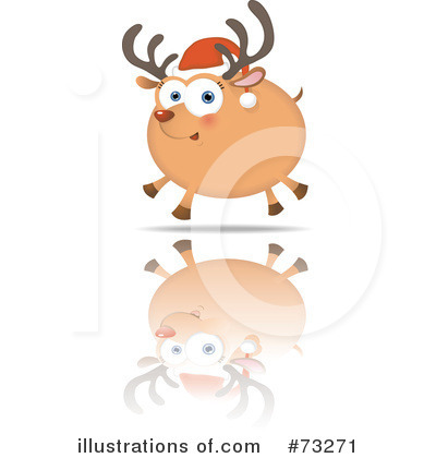 Royalty-Free (RF) Rudolph Clipart Illustration by Qiun - Stock Sample #73271