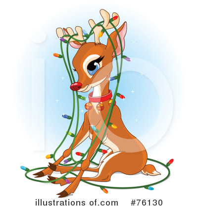 Reindeer Clipart #76130 by Pushkin