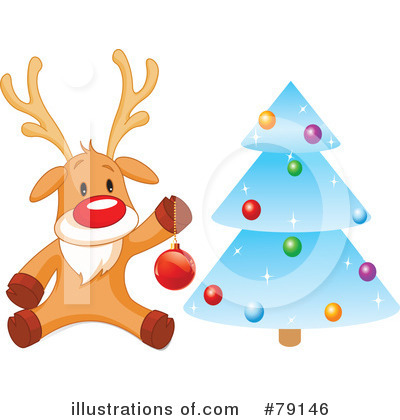 Reindeer Clipart #79146 by Pushkin