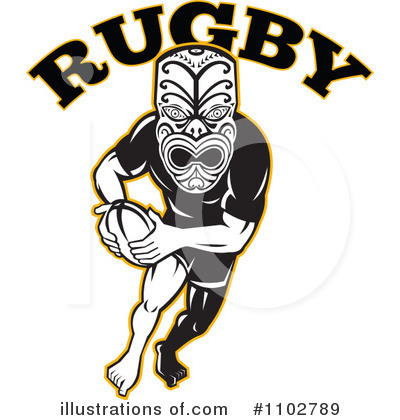 Royalty-Free (RF) Rugby Clipart Illustration by patrimonio - Stock Sample #1102789