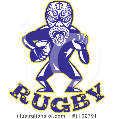 Royalty-Free (RF) Rugby Clipart Illustration by patrimonio - Stock Sample #1102791