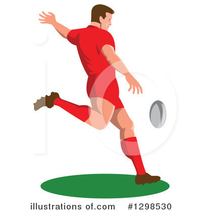 Royalty-Free (RF) Rugby Clipart Illustration by patrimonio - Stock Sample #1298530