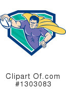 Rugby Clipart #1303083 by patrimonio