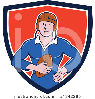 Royalty-Free (RF) Rugby Clipart Illustration by patrimonio - Stock Sample #1342295