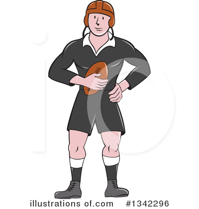 Rugby Player Clipart #1342296 by patrimonio