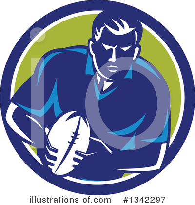 Royalty-Free (RF) Rugby Clipart Illustration by patrimonio - Stock Sample #1342297