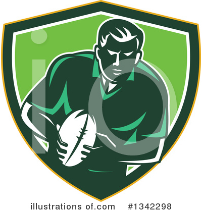 Royalty-Free (RF) Rugby Clipart Illustration by patrimonio - Stock Sample #1342298